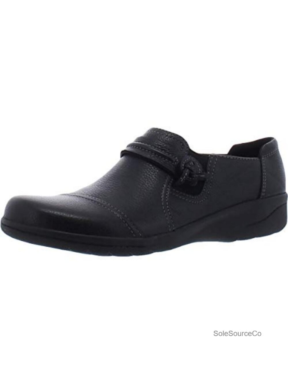 Women's Leather Pull-On Loafers OrthoLite Comfort Slip-On Shoes